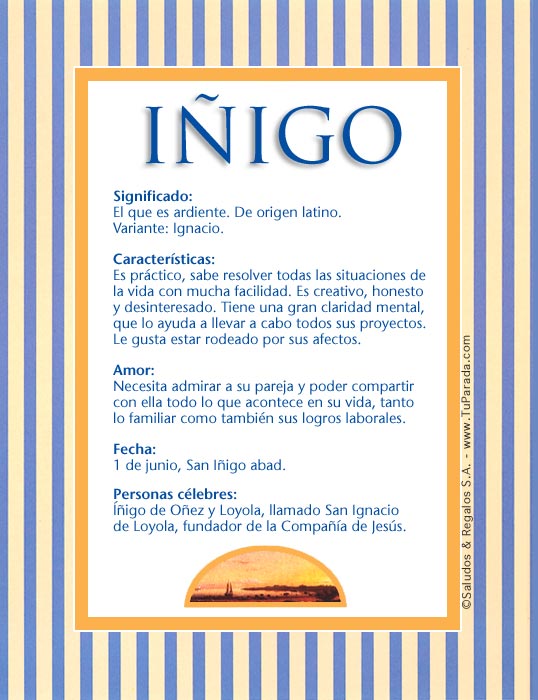 Tarjeta - Iñigo