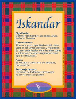 Significado del nombre Iskandar