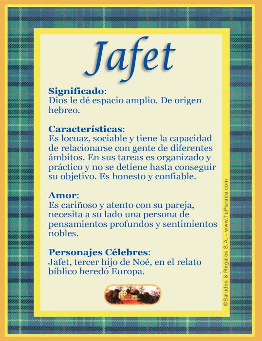 Tarjeta - Jafet