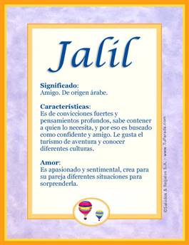 Significado del nombre Jalil