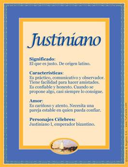 Significado del nombre Justiniano