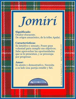 Significado del nombre Jomiri