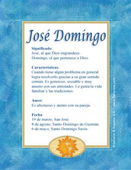 Significado del nombre José Domingo