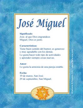 Significado del nombre José Miguel