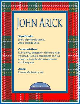 Significado del nombre John Arick