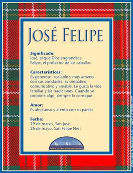 Significado del nombre José Felipe