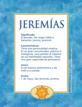 Significado del nombre Jeremías