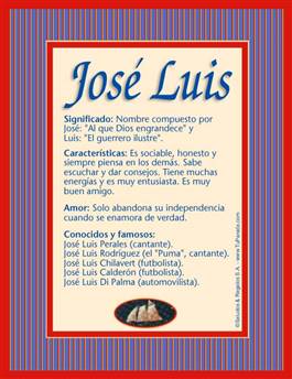 Significado del nombre José Luis