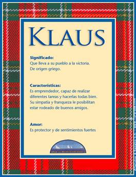 Significado del nombre Klaus