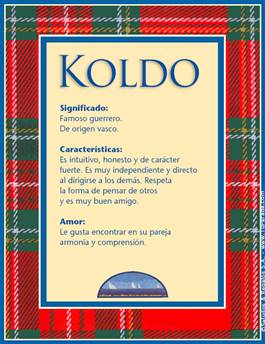 Significado del nombre Koldo