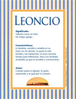 Nombre Leoncio