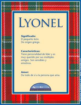 Significado del nombre Lyonel