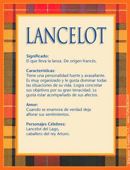 Significado del nombre Lancelot