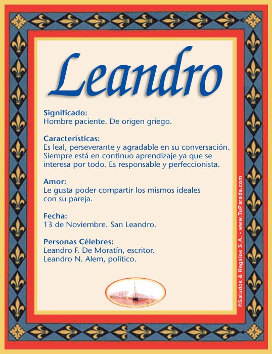 Tarjeta - Leandro