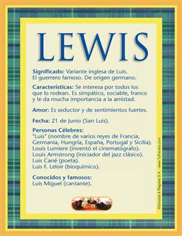 Significado del nombre Lewis
