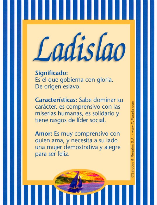 Tarjeta - Ladislao
