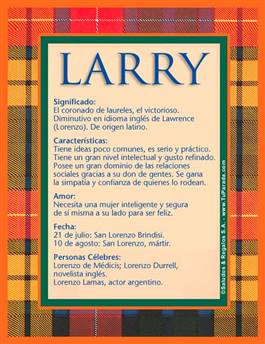 Nombre Larry