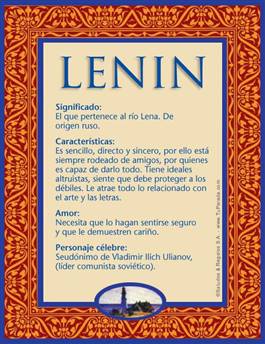 Nombre Lenin