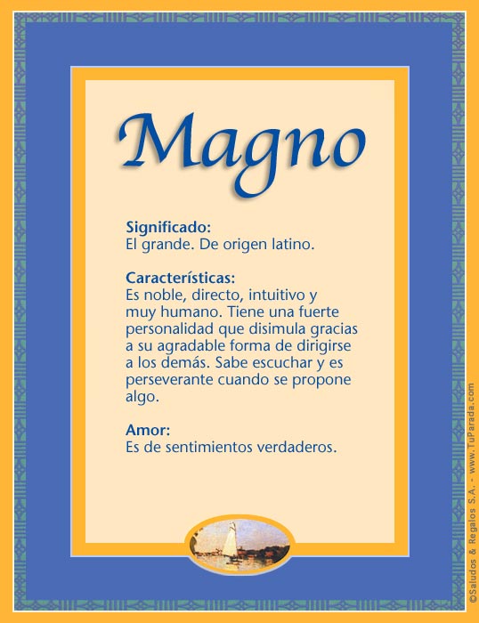 Tarjeta - Magno