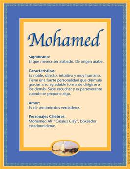 Significado del nombre Mohamed