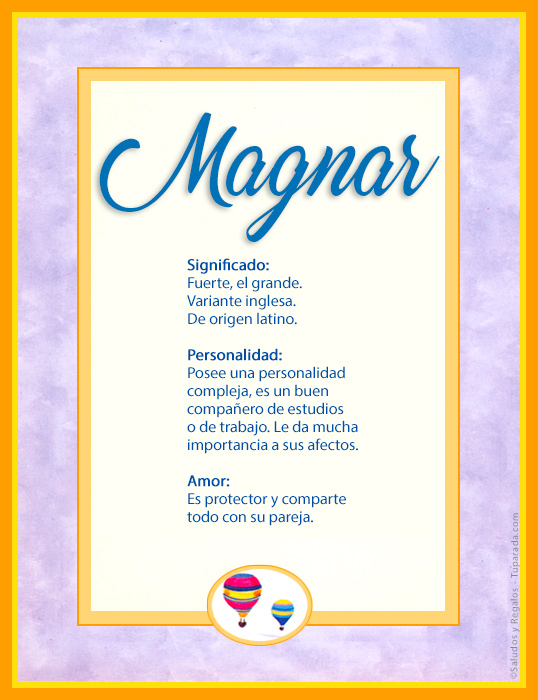 Tarjeta - Magnar