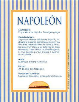 Nombre Napoleón