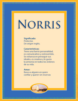 Significado del nombre Norris