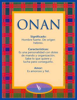 Significado del nombre Onan
