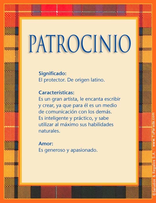 Tarjeta - Patrocinio