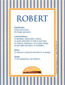 Nombre Robert