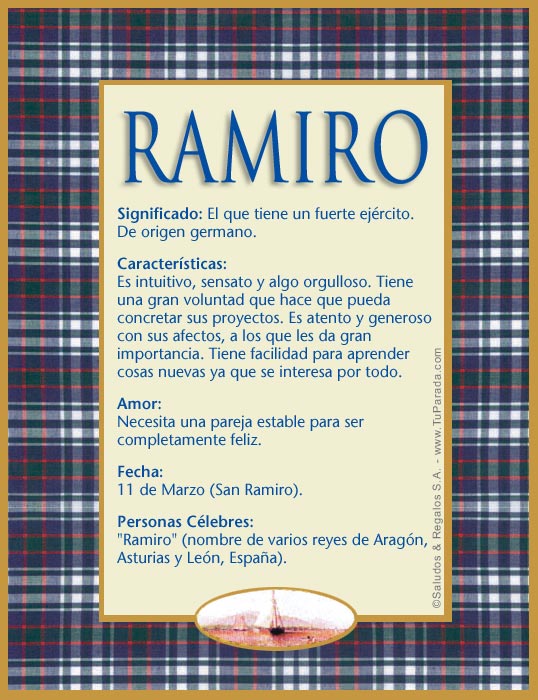 Tarjeta - Ramiro