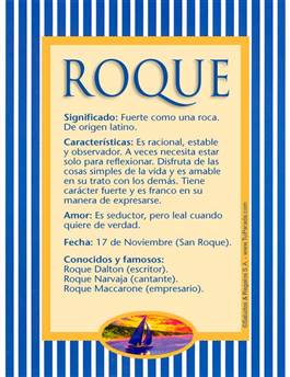 Significado del nombre Roque