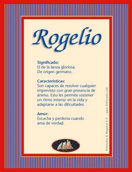 Significado del nombre Rogelio