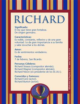 Significado del nombre Richard