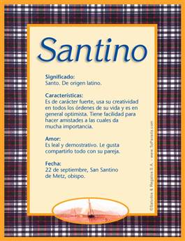 Nombre Santino