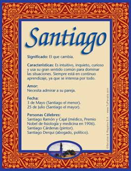 Significado del nombre Santiago