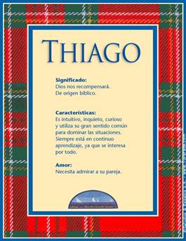 Nombre Thiago