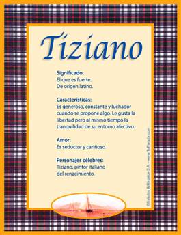 Significado del nombre Tiziano