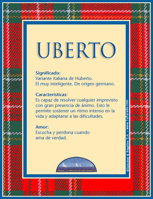 Tarjeta - Uberto