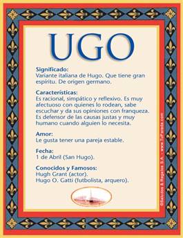 Significado del nombre Ugo