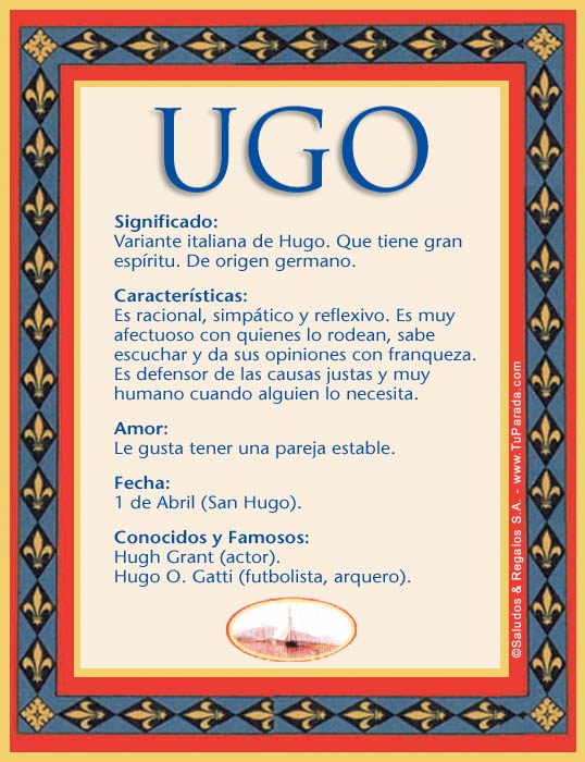 Tarjeta - Ugo