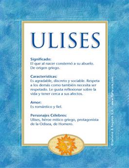 Significado del nombre Ulises