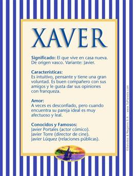 Significado del nombre Xaver