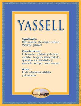 Significado del nombre Yassell