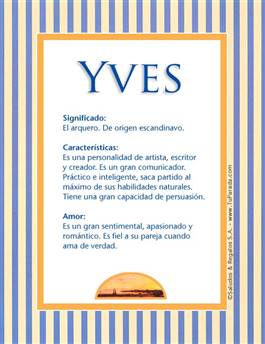 Significado del nombre Yves