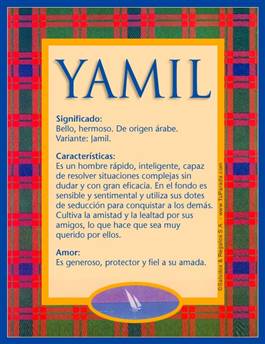 Significado del nombre Yamil