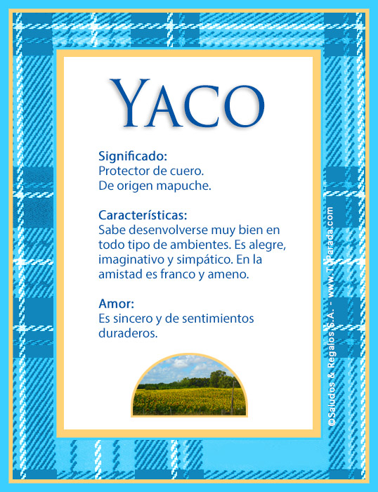 Tarjeta - Yaco