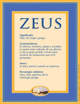 Nombre Zeus