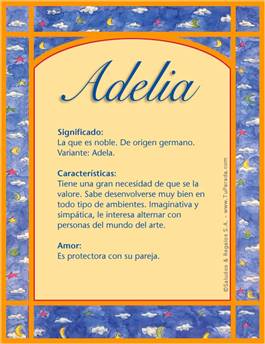 Nombre Adelia