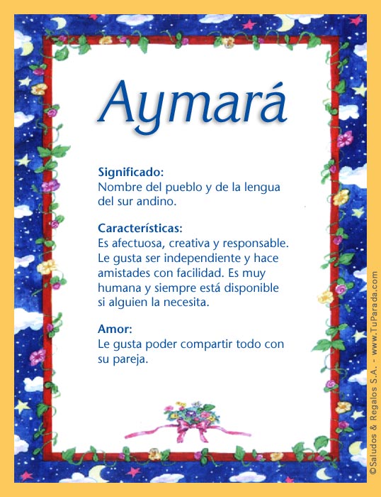 Tarjeta - Aymará